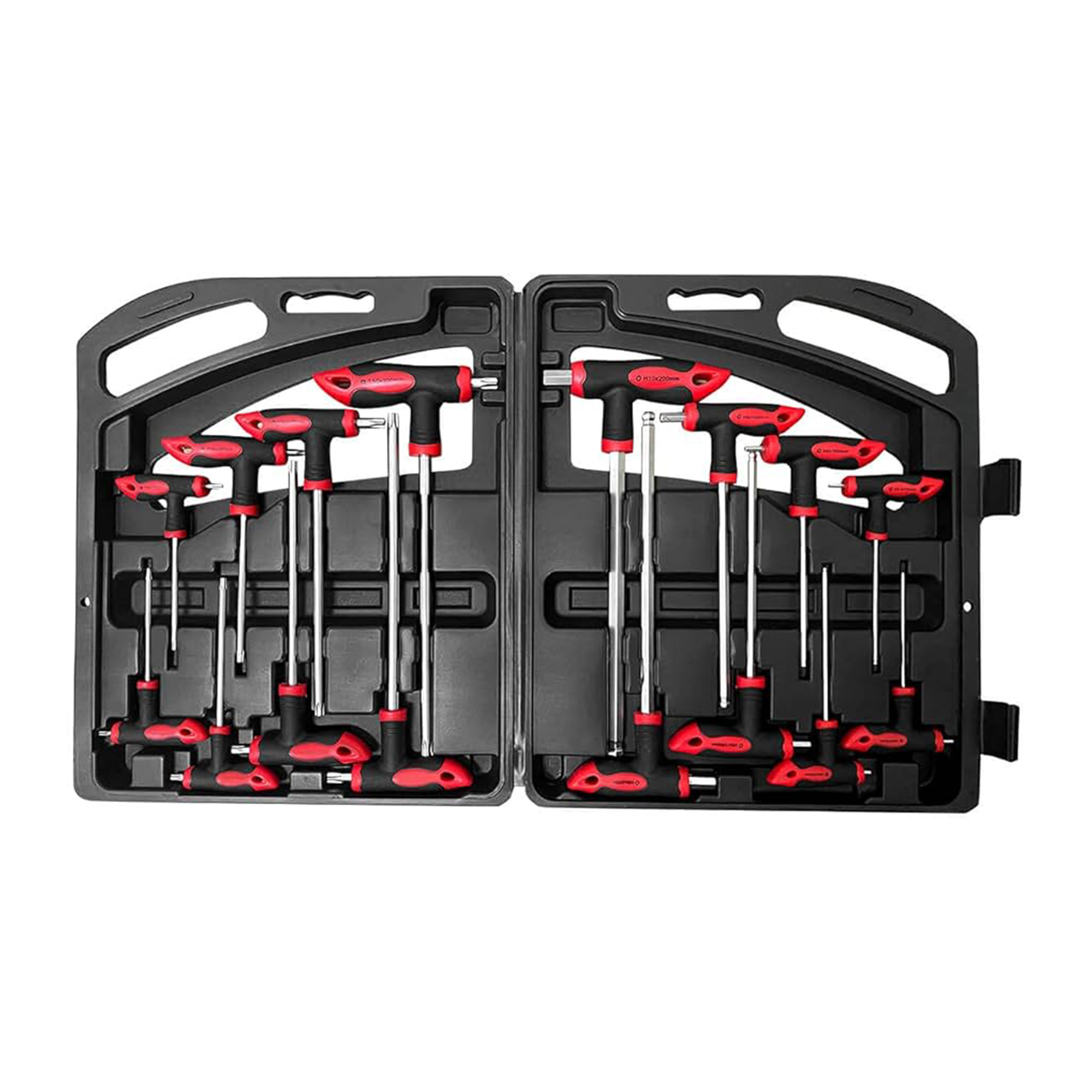 Set Çelësash 16 copë Torx & Hex me Dorezë T – në Kuti