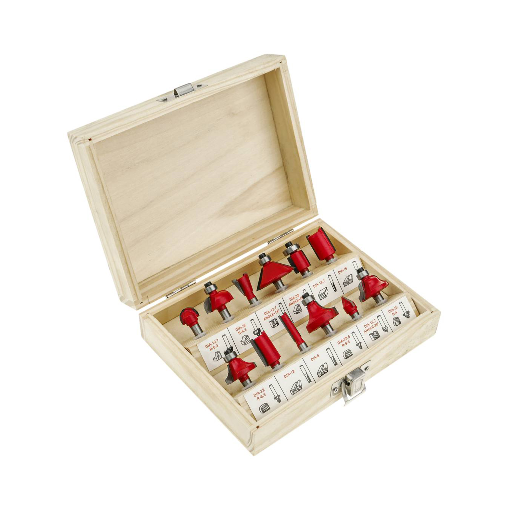 Set koka freze për dru (12 copë)